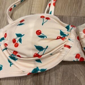 Cherry Print Bikini Top